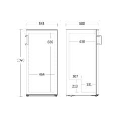 Versa Køleskab SKS10255W