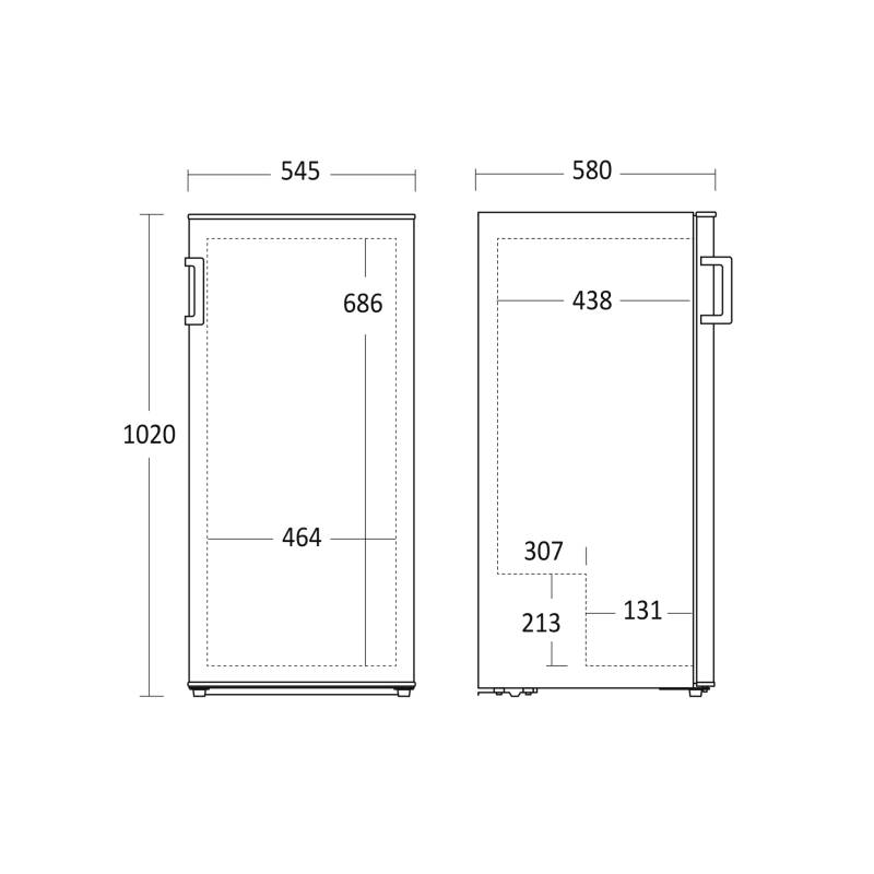Versa Køleskab SKS10255W