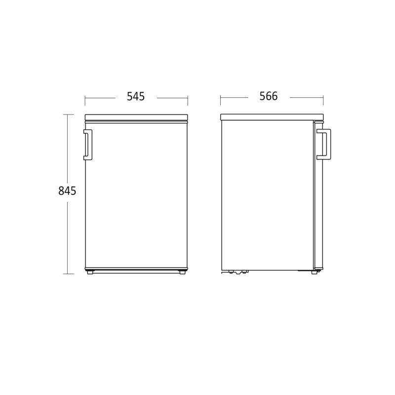 Versa Køleskab SKS8555W