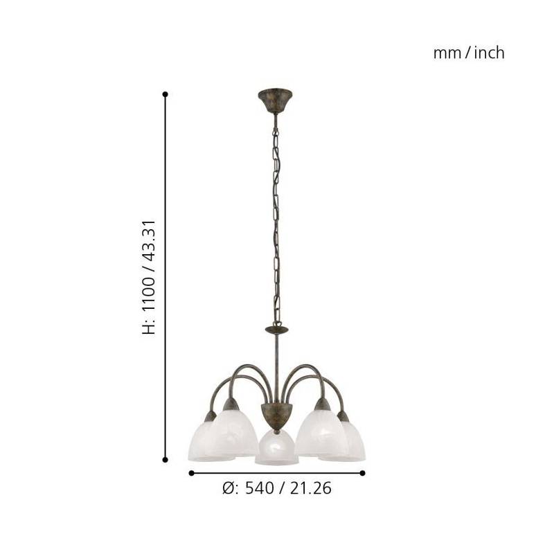 Dionis Lampe Antik brun