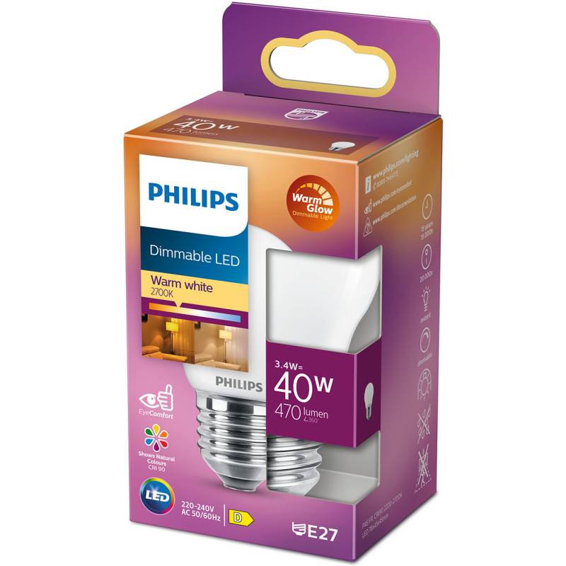 PHILIPS LED KRONE MINI E27 4,3W PHILIPS LED KRONE MINI E27 4,3W