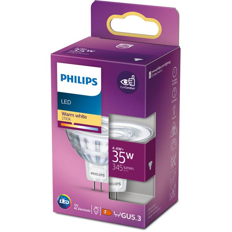 PHILIPS LED GU5.3 4,4W GLAS PHILIPS LED GU5.3 4,4W GLAS