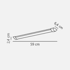 Glendale lys armatur 60 cm.