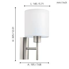 copy of PASTERI VÆG LAMPE GRÅ