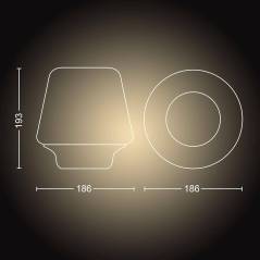 Wellness Hue Bordlampe Sort