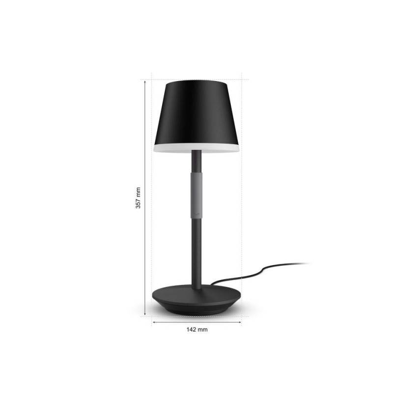 Hue Go Portable Bordlampe Sort