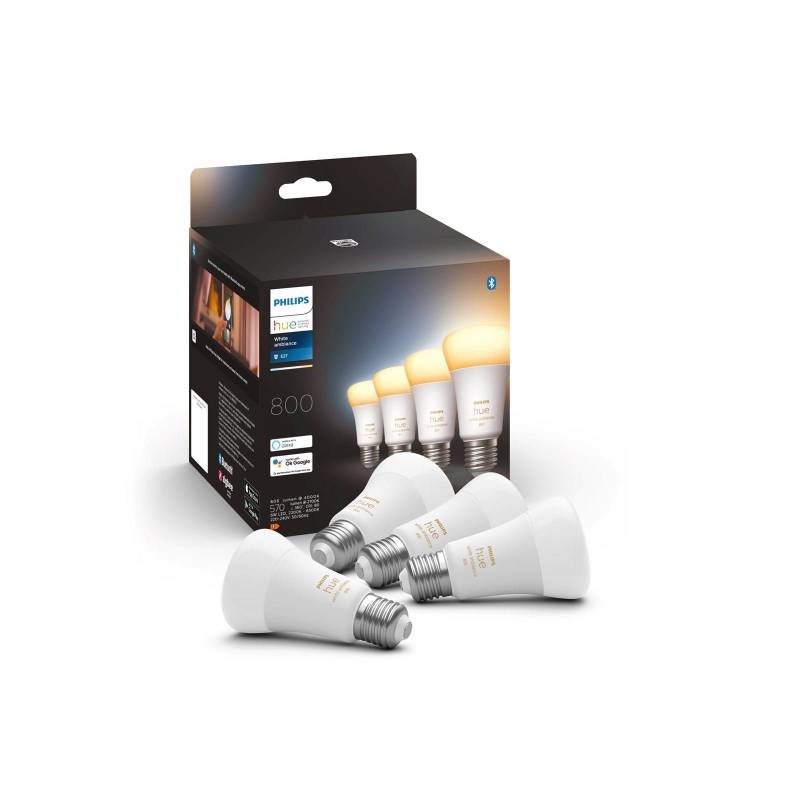 Philips Hue 6w Ambiance A60 E27 4p Philips Hue 6w Ambiance A60 E27 4p