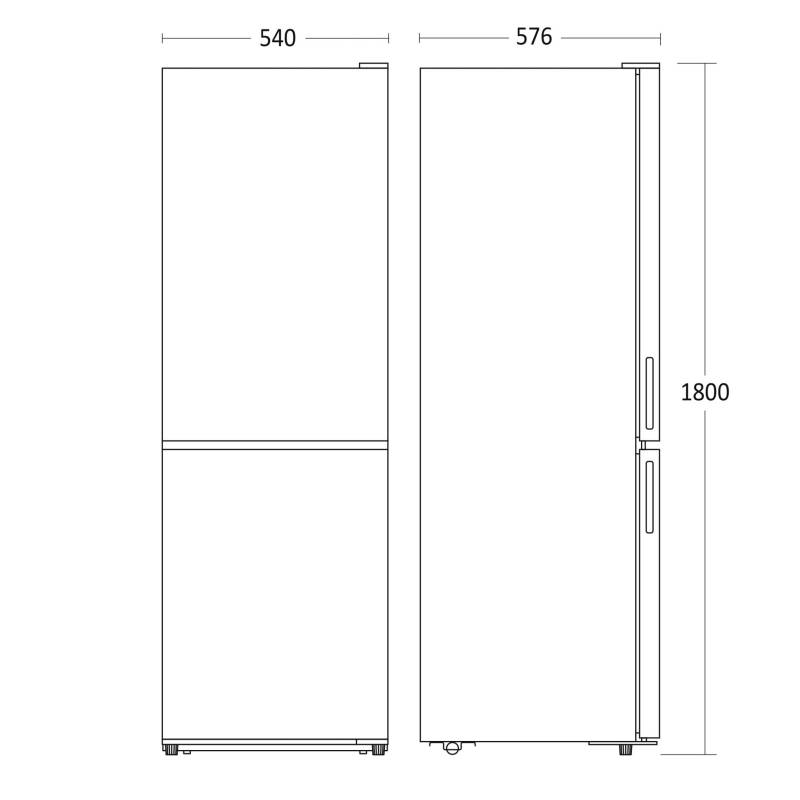 Versa Køle-/fryseskab SKF 18055 NF
